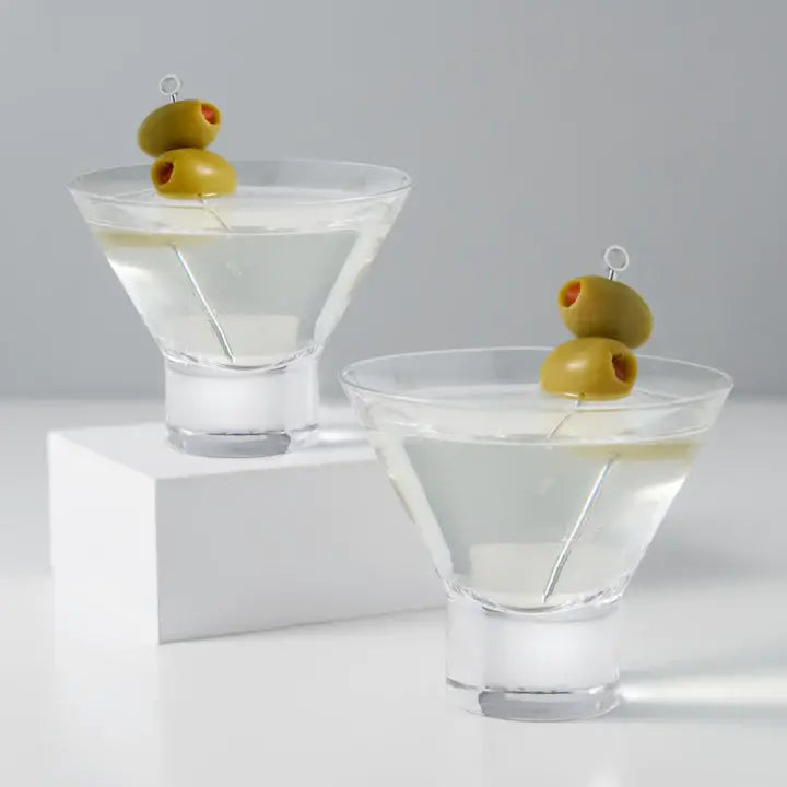 Raye Stemless Martini Glasses