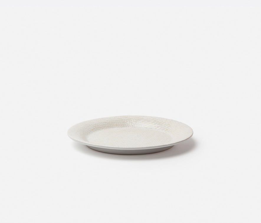 VIVIENNE Cream Patine Raffia Salad/Dessert Plate, set of 4
