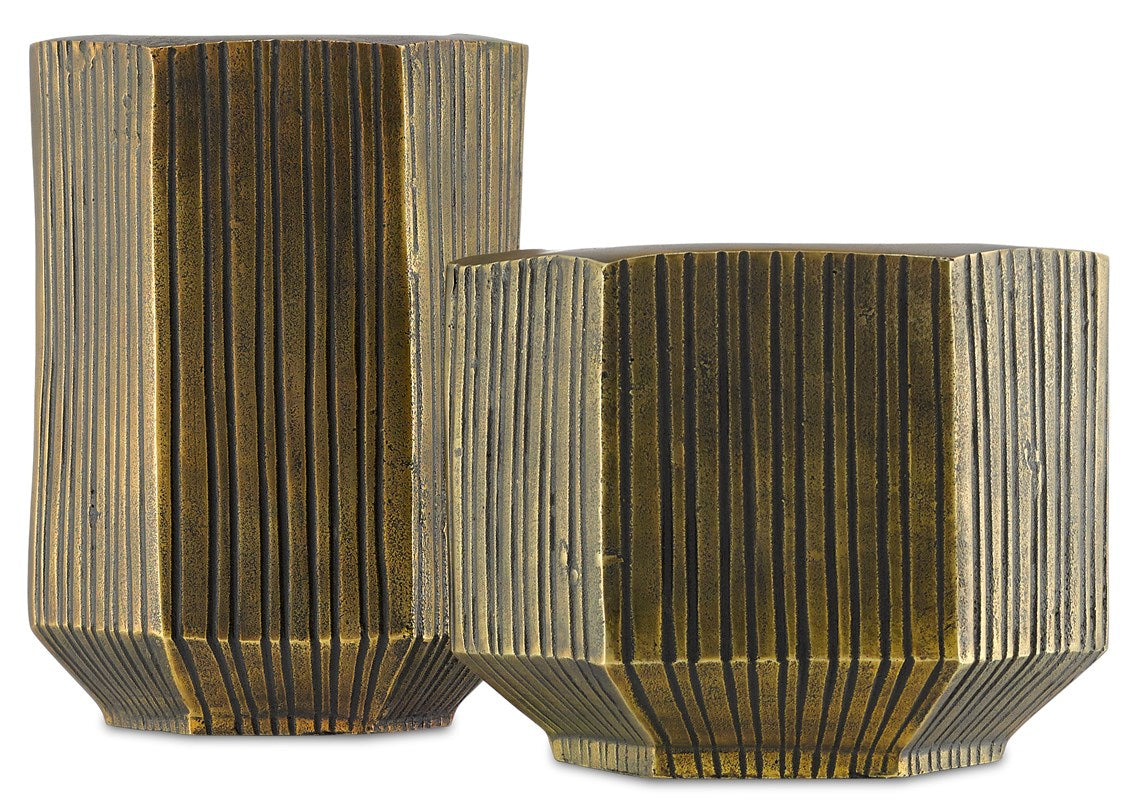 Veteris Brass Large Vase
