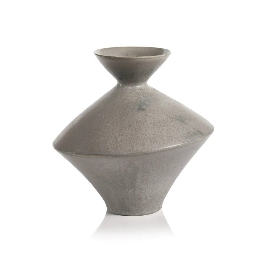 Bergen Grey Stoneware Vase