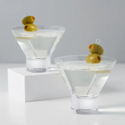 Raye Stemless Martini Glasses