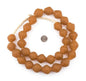 25mm Jumbo Orange Bicone Recycled Glass Beads