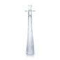 Tall Ribbed Glass Taper Holder