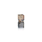 Vienna Artistry Two-Tone Crystal Candle Holder - Smoke & Gold 5"