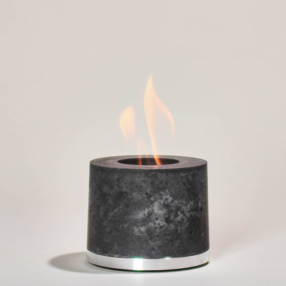 Round FLÎKR Fire® Bundle with Lid - Stainless, Black, Almond