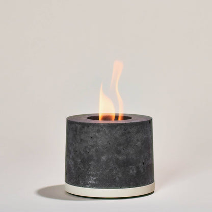 Round FLÎKR Fire® Bundle with Lid - Stainless, Black, Almond