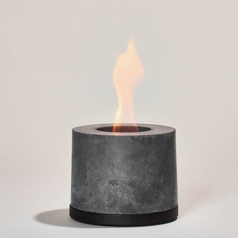 Round FLÎKR Fire® Bundle with Lid - Stainless, Black, Almond