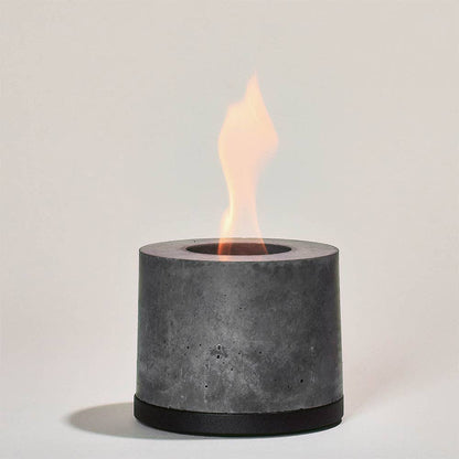 Round FLÎKR Fire® Bundle with Lid - Stainless, Black, Almond