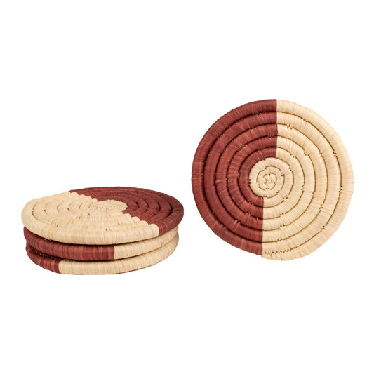 Woodland Coasters - Rust, Set of 4