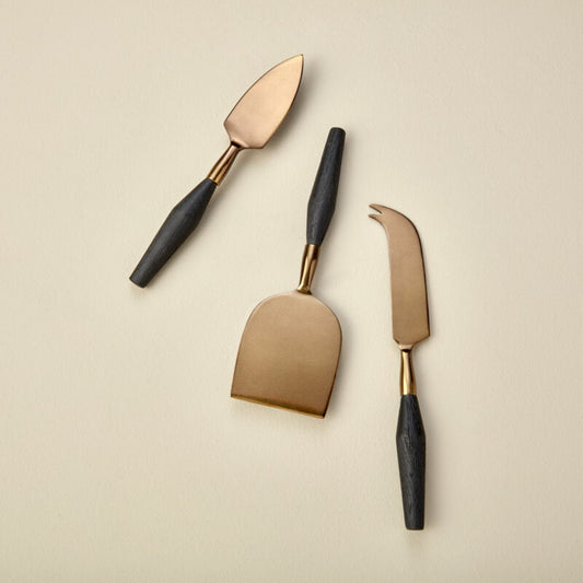 Arendal Aged Bronze Cheese Set