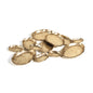 Cluster of Twelve Oval Serving Bowls - Dark Gold