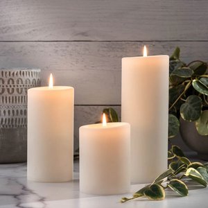 Natural Pillar Candle 4"