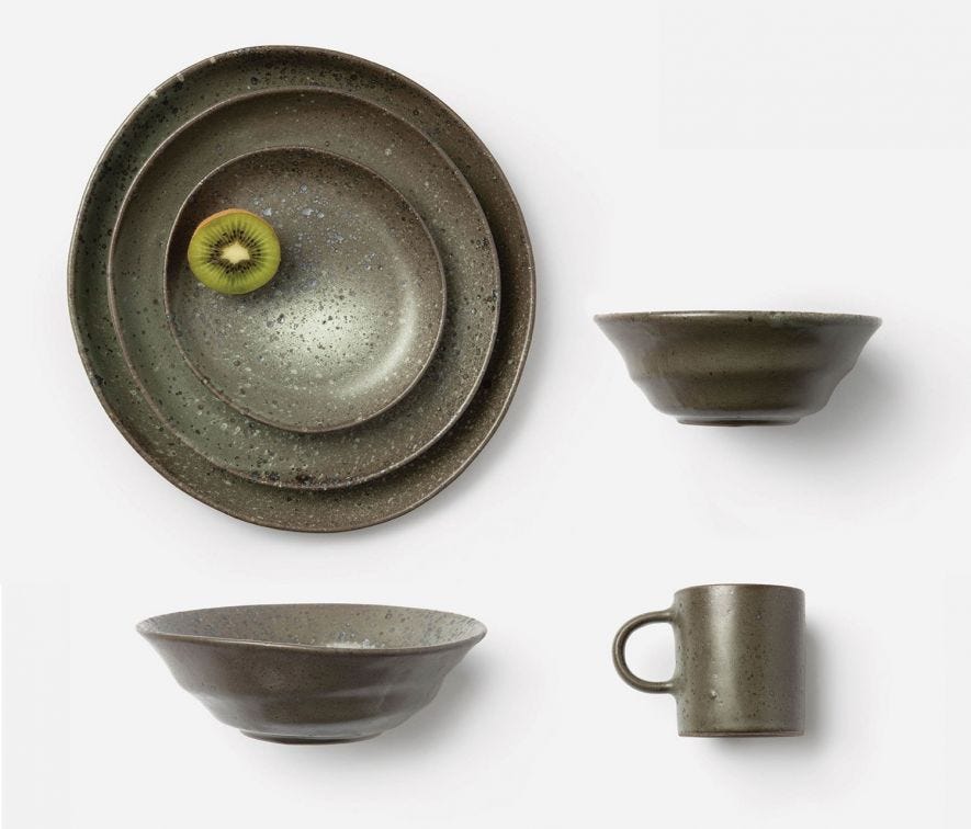 Marcus Gray Salt Glaze Table Collection, sets of 4