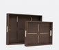 Daina Dark Mushroom Tray