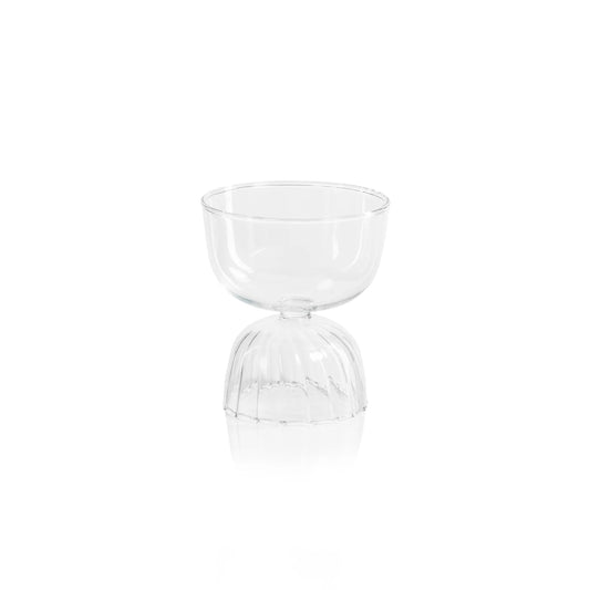 Liso Glass Compote Bowl