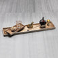 Antique Gold and Silver Serving Tray - Long