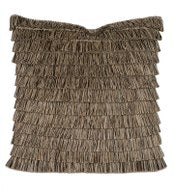 Green Linen with Brush Fringe
